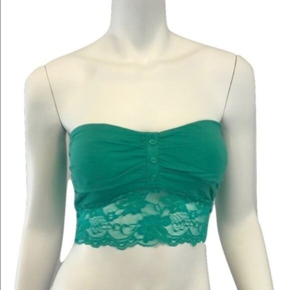 Bozzolo Other - Bozzolo Teal Lace Contrast Bandeau